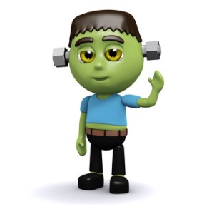 3d Frankenstein waves hello to you